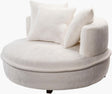 Surya Valence VEC-003 26"H x 52"W x 52"D Accent Chair