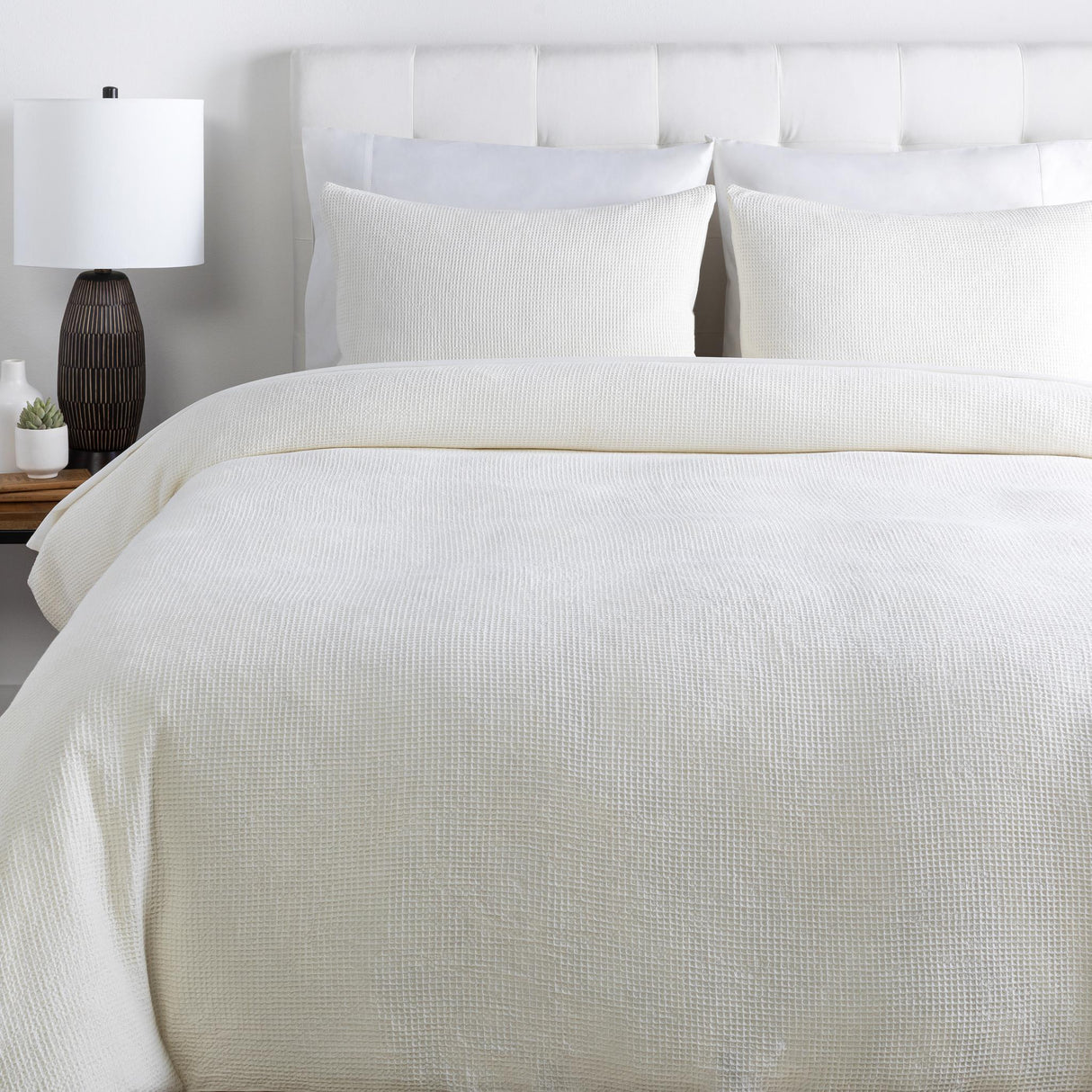 Surya Waffle WFL-1000 108"W x 92"L,20"H x 36"W Bedding