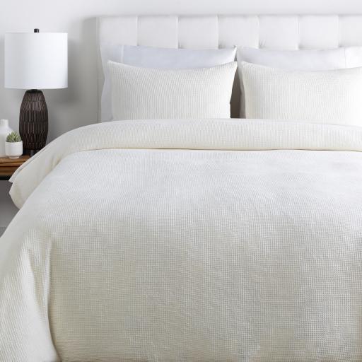 Surya Waffle WFL-1000 108"W x 92"L,20"H x 36"W Bedding