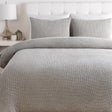 Livabliss Waffle WFL-1001 88"W x 92"L; 26"W x 20"L Bedding