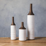 Surya Eastman EAT-001 23"H x 5"W x 5"D, 15"H x 4"W x 4"D, 12"H x 5"W x 5"D Decorative Accent