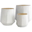 Surya Pearl PEL-001 12"H x 11"W x 11"D, 10"H x 9"W x 9"D, 8"H x 7"W x 7"D Decorative Accent