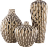 Surya Rockwell RKW-001 15"H x 6"W x 6"D, 12"H x 8"W x 8"D, 8"H x 7"W x 7"D Decorative Accent