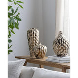 Surya Rockwell RKW-001 15"H x 6"W x 6"D, 12"H x 8"W x 8"D, 8"H x 7"W x 7"D Decorative Accent