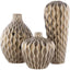 Surya Rockwell RKW-001 15"H x 6"W x 6"D, 12"H x 8"W x 8"D, 8"H x 7"W x 7"D Decorative Accent