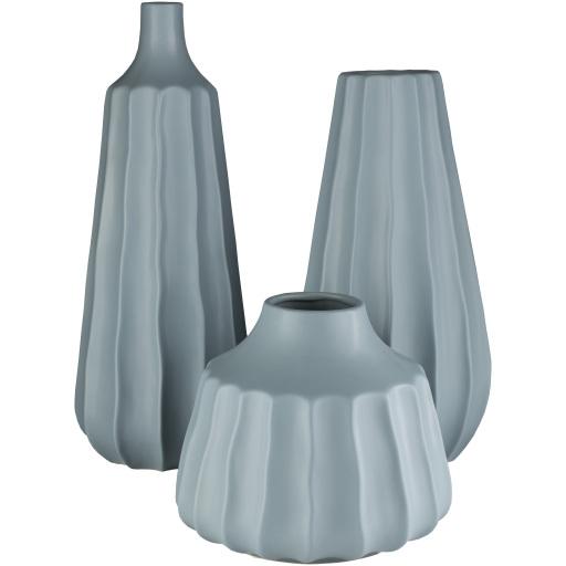 Surya Santino SIO-001 17"H x 7"W x 7"D, 15"H x 8"W x 8"D, 8"H x 9"W x 9"D Decorative Accent