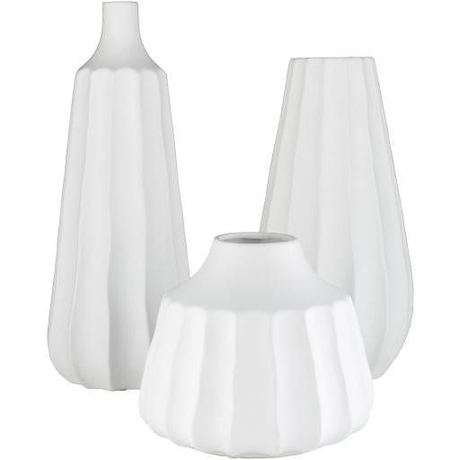 Surya Santino SIO-002 17"H x 7"W x 7"D, 15"H x 8"W x 8"D, 8"H x 9"W x 9"D Decorative Accent