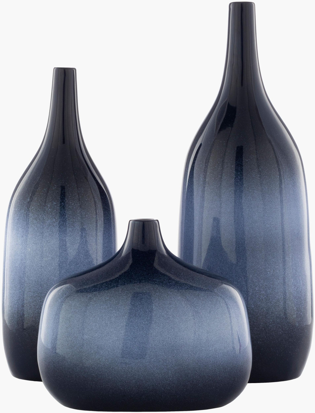 Livabliss Sparta SPA-001 15"H x 5"W x 6"D; 8"H x 5"W x 9"D; 18"H x 5"W x 7"D Vase
