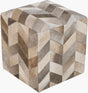 Livabliss Appalachian POUF-242 18"H x 18"W x 18"D Bench/Ottoman/Stool