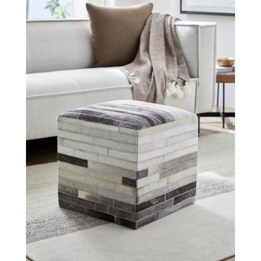 Surya Appalachian POUF-243 18"H x 18"W x 18"D Furniture Piece
