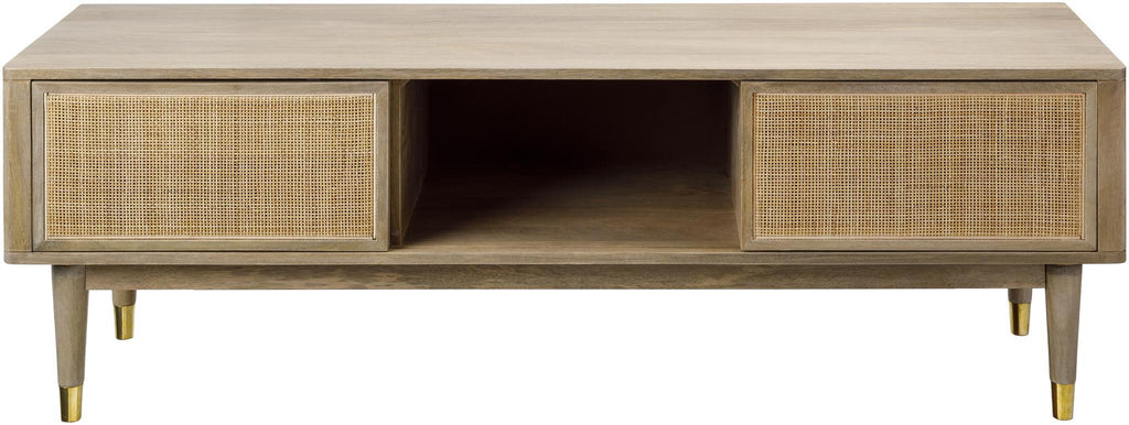 Surya Dalma DLM-002 Brown Tan 20"H x 58"W x 17"D Furniture