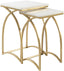 Surya Evana EAN-001 22"H x 14"W x 14"D, 21"H x 12"W x 12"D Furniture Piece
