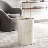 Surya Iridescent ISC-003 Ivory Tan 19"H x 13"W x 13"D Furniture