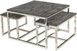 Surya Morwell MOW-001 16"H x 24"W x 24"D,12"H x 22"W x 12"D,12"H x 22"W x 12"D Furniture Piece
