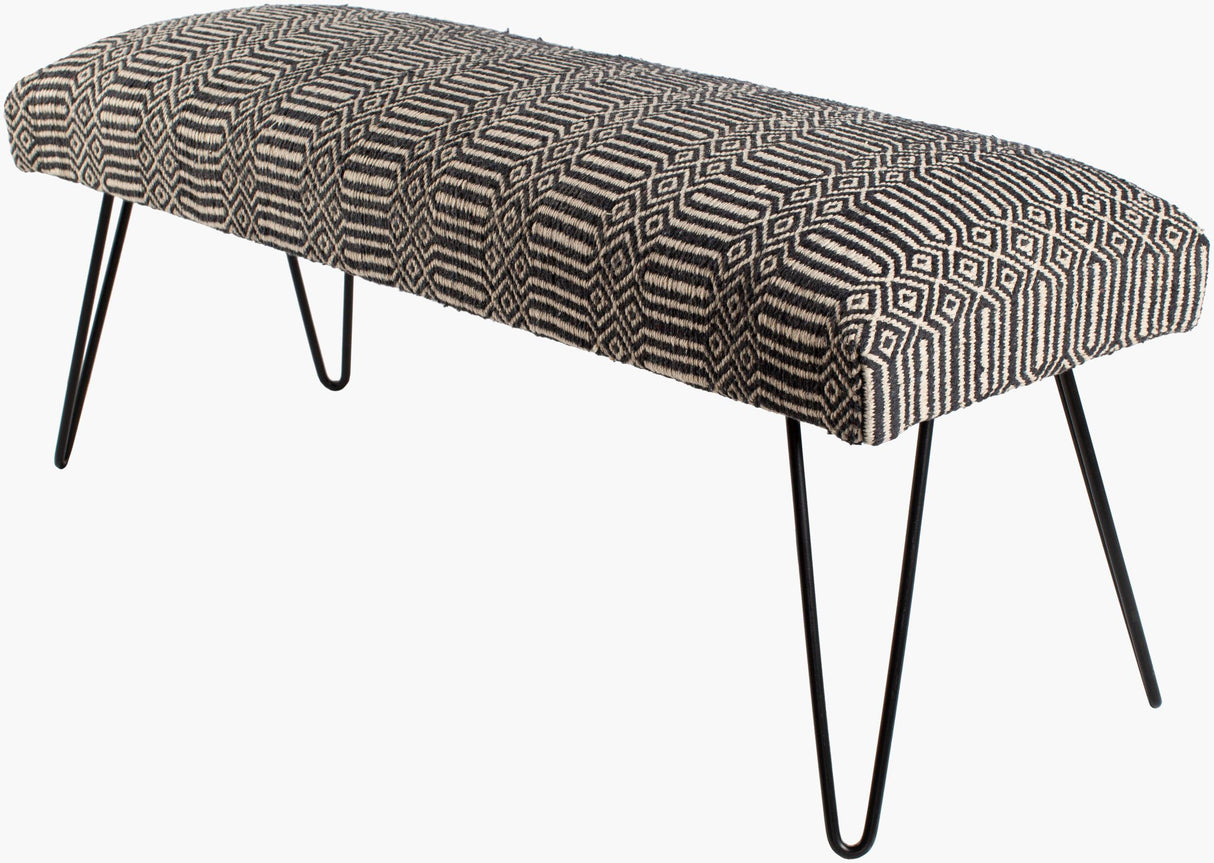 Surya Nakia NAK-001 18"H x 48"W x 16"D Bench/Ottoman/Stool