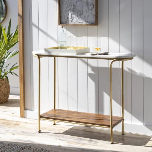 Surya Nicola NCL-100 30"H x 43"W x 11"D Furniture Piece
