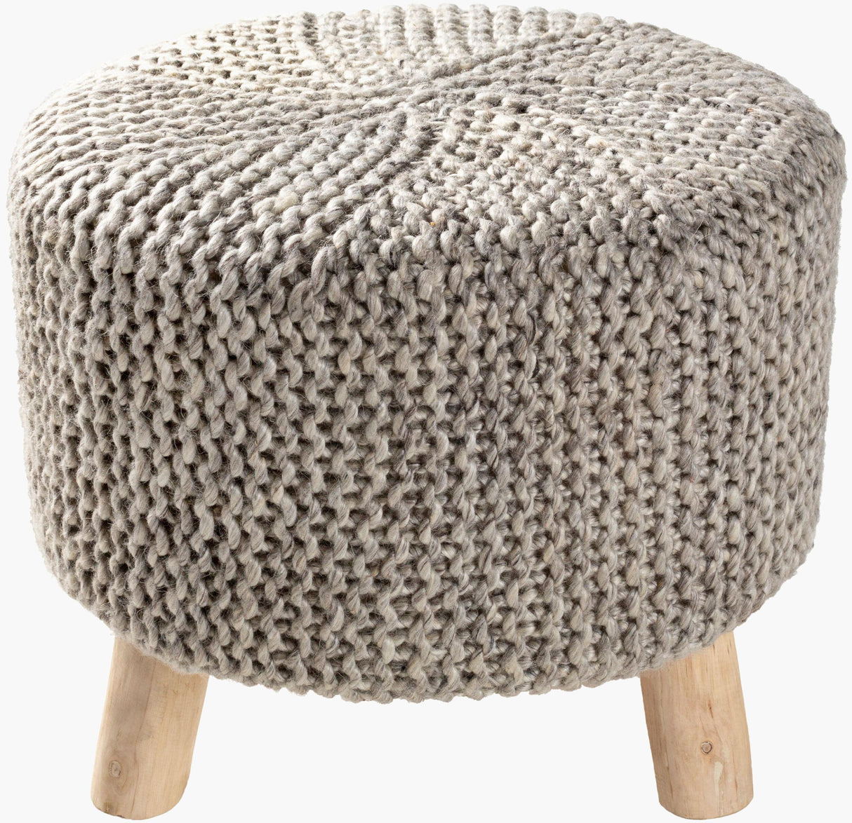 Surya Prado POD-001 17"H x 18"W x 18"D Bench/Ottoman/Stool