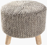 Surya Prado POD-001 17"H x 18"W x 18"D Bench/Ottoman/Stool