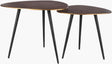 Surya Sauska SAK-001 18"H x 22"W x 22"D; 17"H x 18"W x 18"D Accent Table