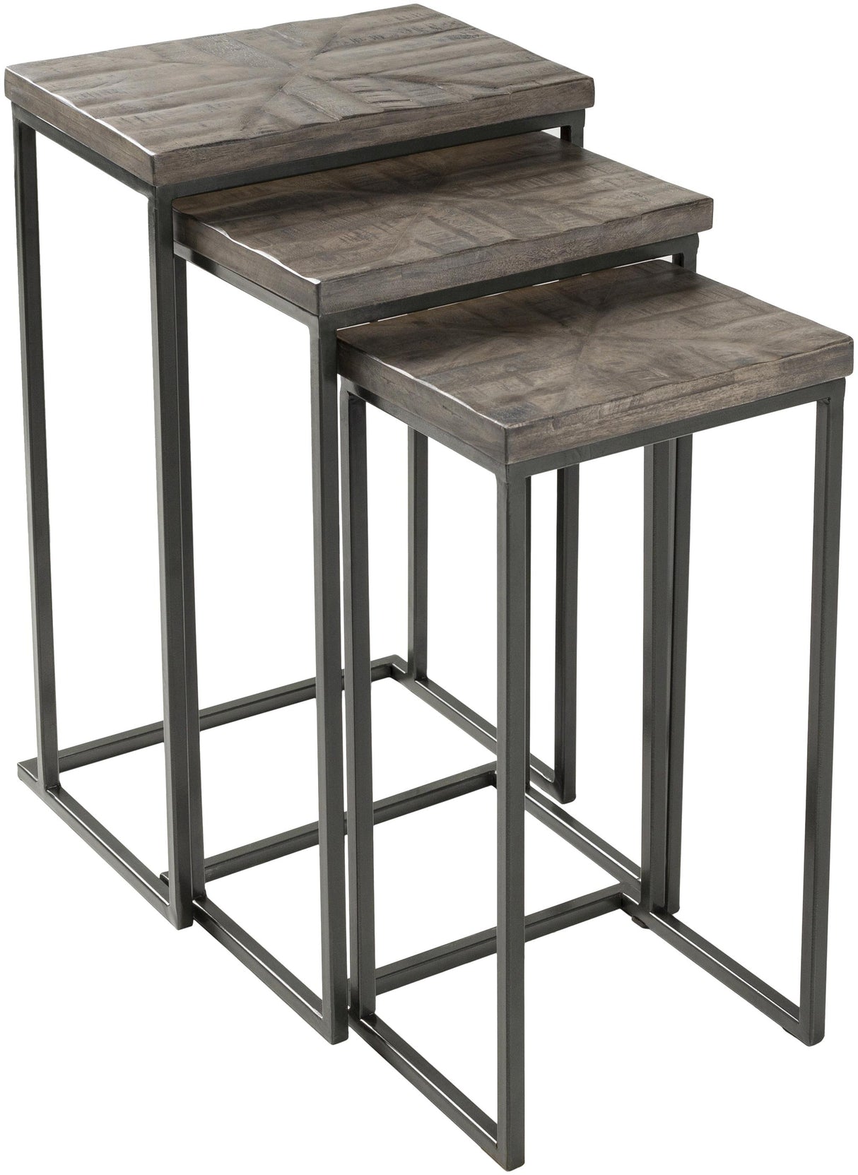 Surya Troyes TOE-001 26"H x 16"W x 11"D, 24"H x 14"W x 10"D, 22"H x 12"W x 9"D Furniture Piece