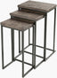 Livabliss Troyes TOE-001 26"H x 16"W x 11"D; 24"H x 14"W x 10"D; 22"H x 12"W x 9"D Accent Table
