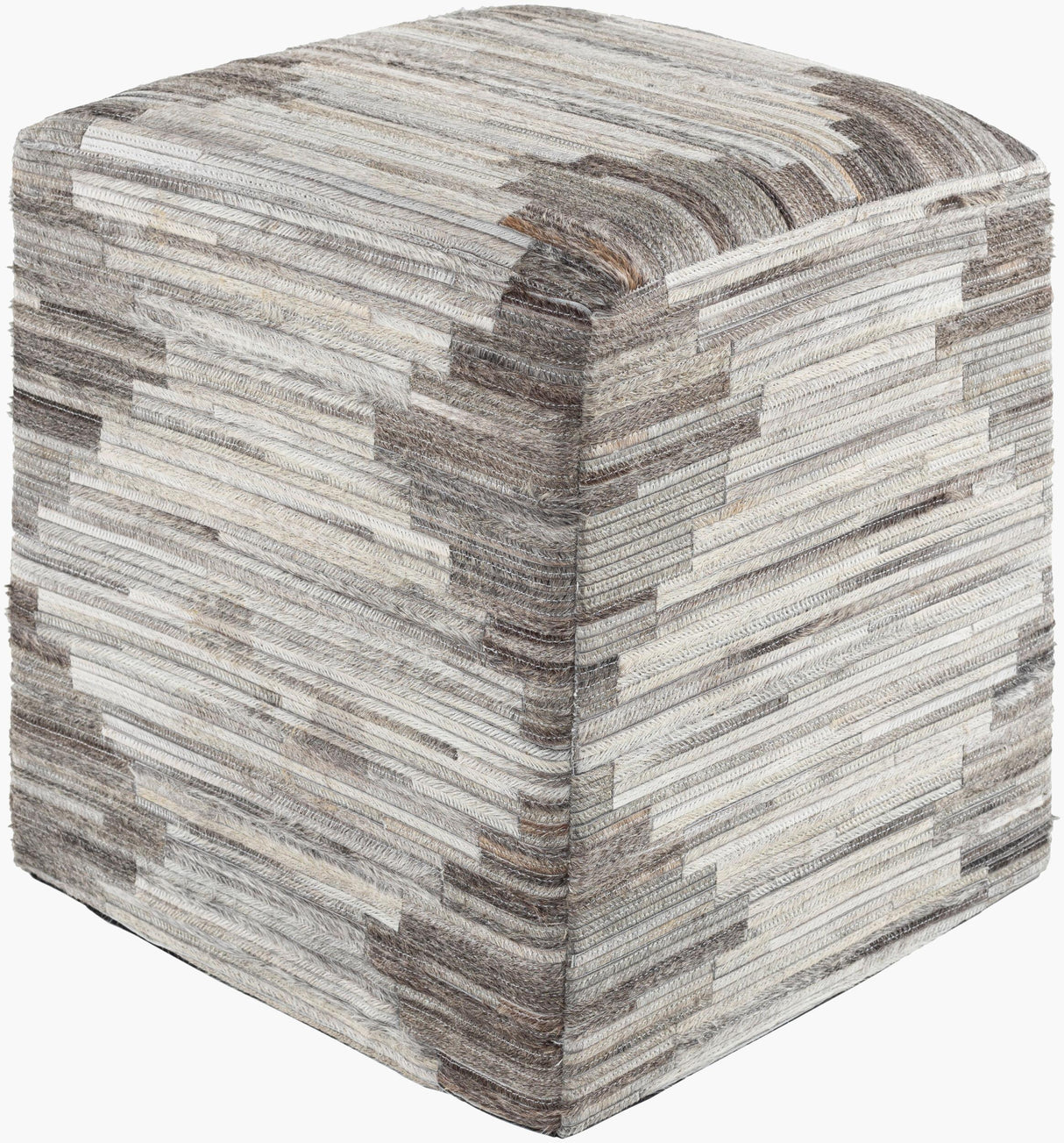 Surya Zander ZNPF-006 18"H x 18"W x 18"D Bench/Ottoman/Stool
