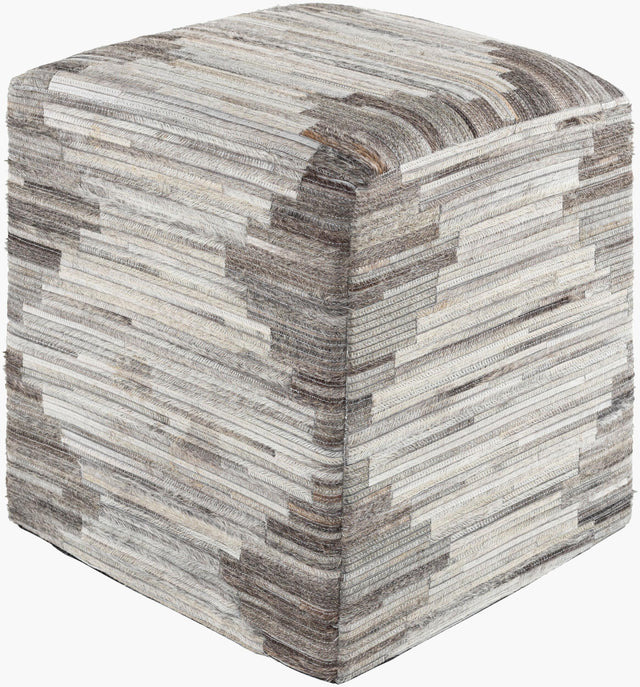 Surya Zander ZNPF-006 18"H x 18"W x 18"D Bench/Ottoman/Stool