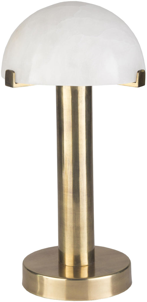 Surya Ursula URS-001 Metallic - Brass White 15"H x 8"W x 8"D Lighting