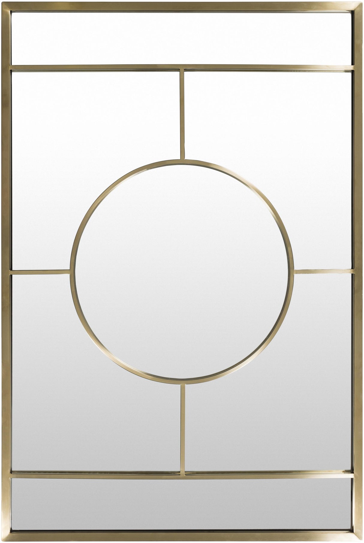 Surya Beckett BKT-001 47"H x 32"W x 1.4"D Mirror
