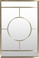 Surya Beckett BKT-001 47"H x 32"W x 1.4"D Mirror