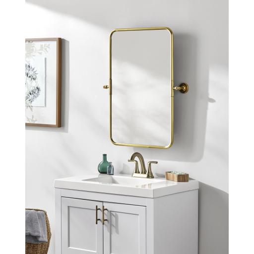 Surya Burnish BUN-002 30"H x 25"W x 4"D Mirror