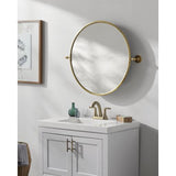 Surya Burnish BUN-005 32"H x 35"W x 4"D Mirror