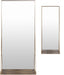 Surya Cabriole CBL-001 30"H x 14"W x 5"D, 18"H x 7"W x 5"D Mirror