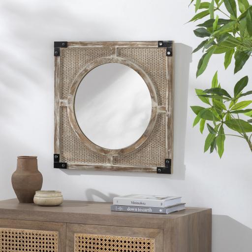 Surya Georgia GGA-001 24"H x 24"W x 1"D Mirror