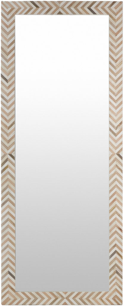 Surya Kathryn KAH-002 Brown White 68"H x 27"W x 2"D Mirror