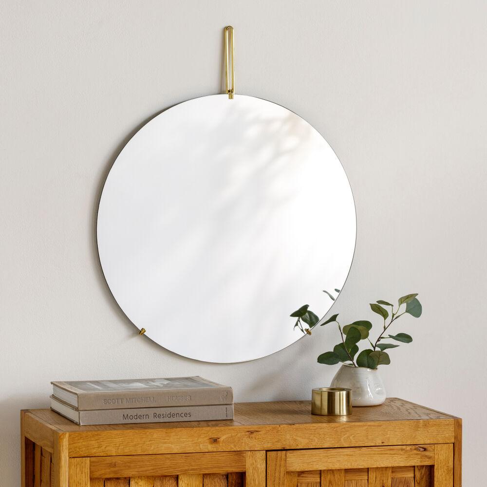 Livabliss Lunar LUN-001 43"H x 36"W x 0.25"D Mirror