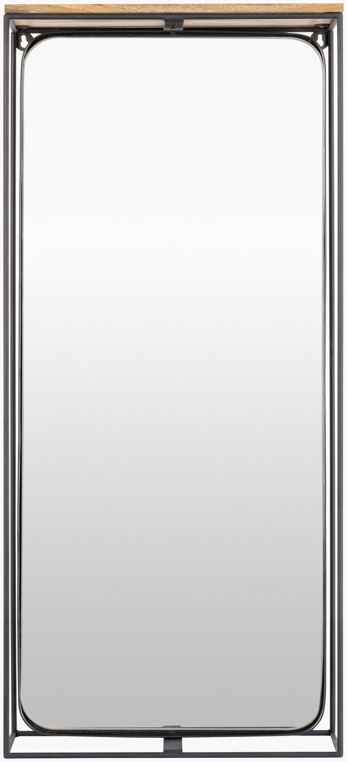Surya Obsidian OBS-001 37"H x 19"W x 5"D Mirror