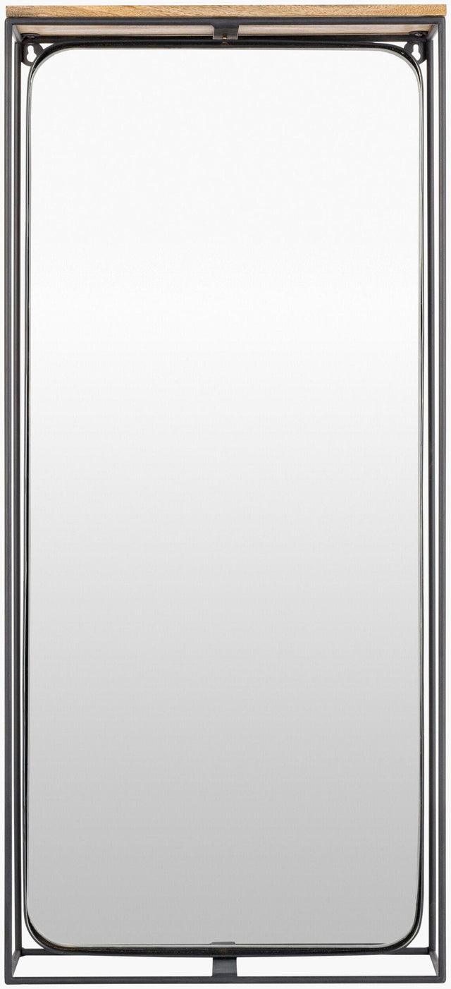 Surya Obsidian OBS-001 37"H x 19"W x 5"D Mirror