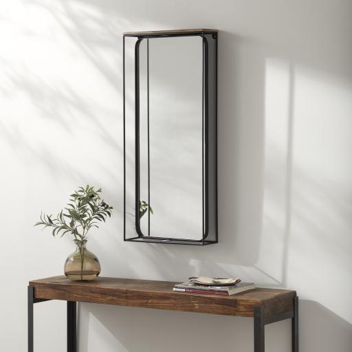 Surya Obsidian OBS-001 37"H x 19"W x 5"D Mirror