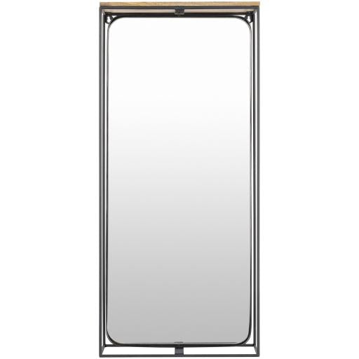Surya Obsidian OBS-001 37"H x 19"W x 5"D Mirror