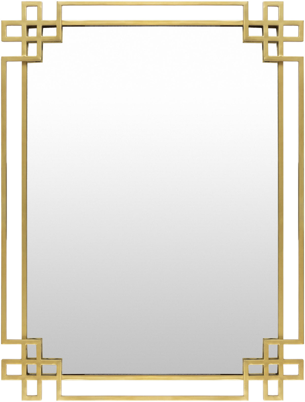 Surya Seth HTE-001 40"H x 30"W x 1.3"D Mirror