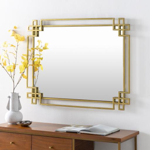 Surya Seth HTE-001 40"H x 30"W x 1"D Mirror