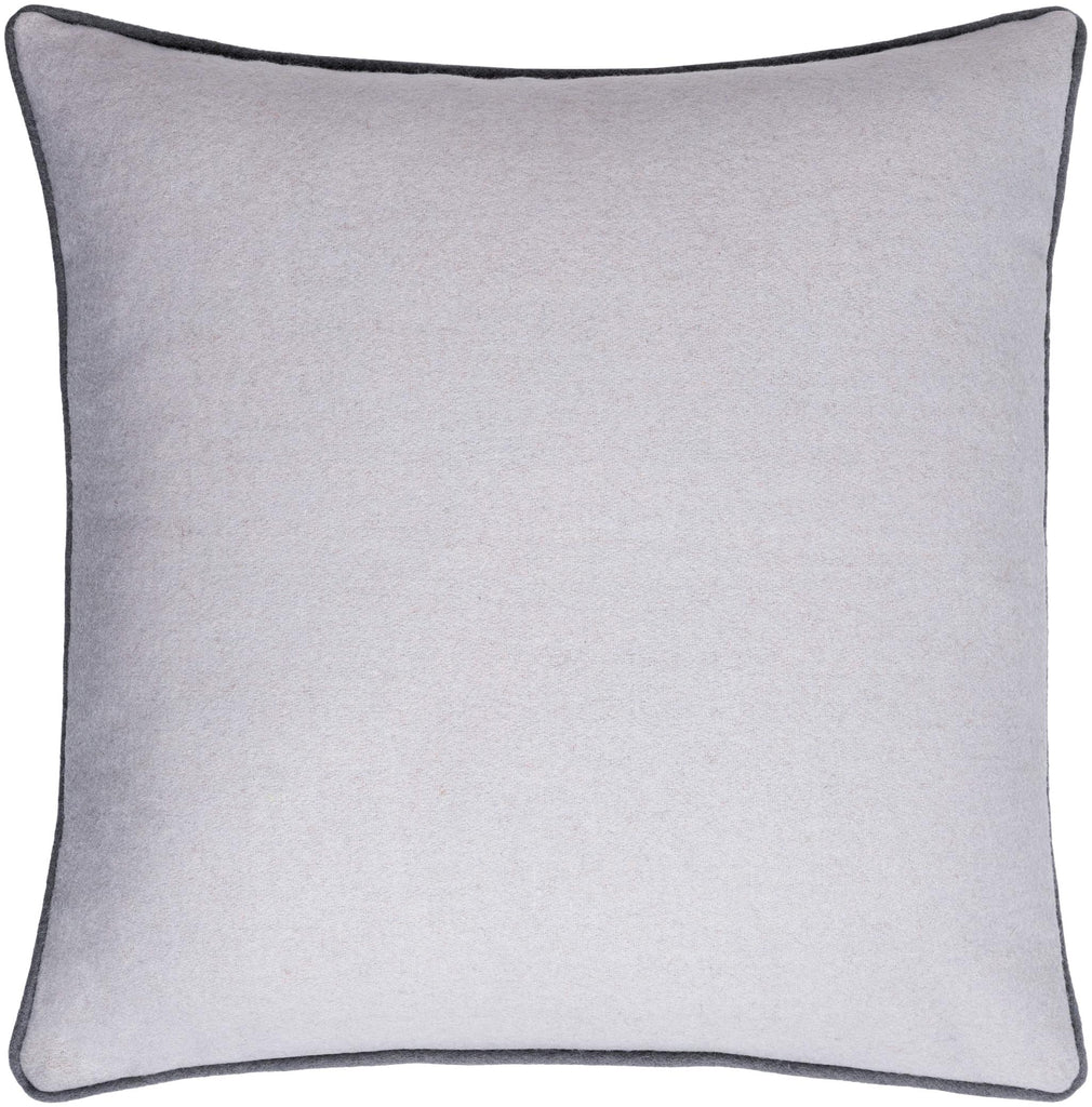 Surya Ackerly AKL-002 Charcoal Light Gray 18"H x 18"W Pillow Cover