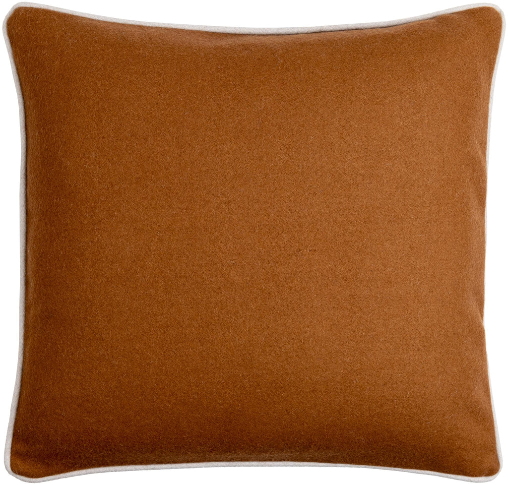Surya Ackerly AKL-003 Light Gray Medium Brown 18"H x 18"W Pillow Cover
