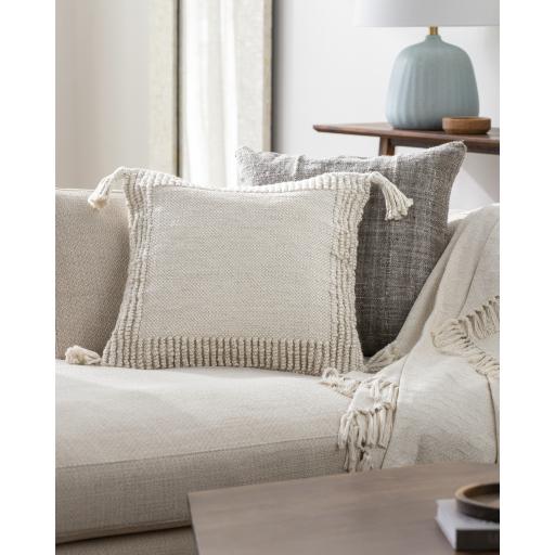 Surya Alaric ALK-002 Off-White 22"H x 22"W Pillow Cover