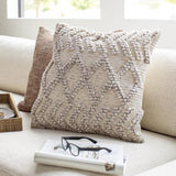 Surya Anders ADR-008 Cream Light Beige 20"H x 20"W Pillow Cover