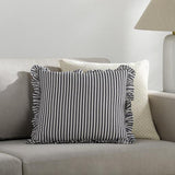 Surya Augusta AGU-001 Dark Blue Ivory 20"H x 20"W Pillow Cover