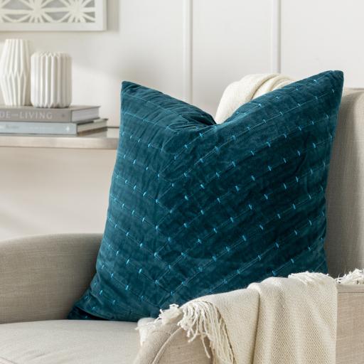 Surya Aviana AVA-001 Teal 22"H x 22"W Pillow Cover