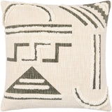 Surya Azibo AZB-003 20"H x 20"W Pillow Cover