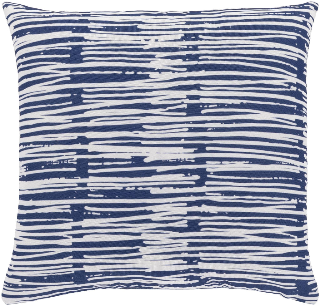Surya Azora AZO-003 Denim Ink Blue 18"H x 18"W Pillow Cover